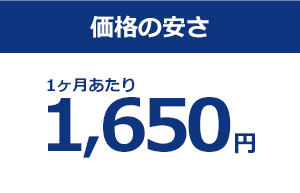 価格の安さ