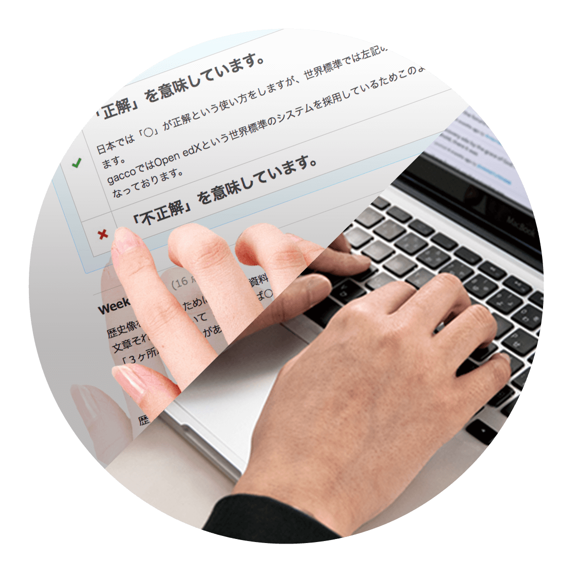 選択式テスト課題レポートのイメージ